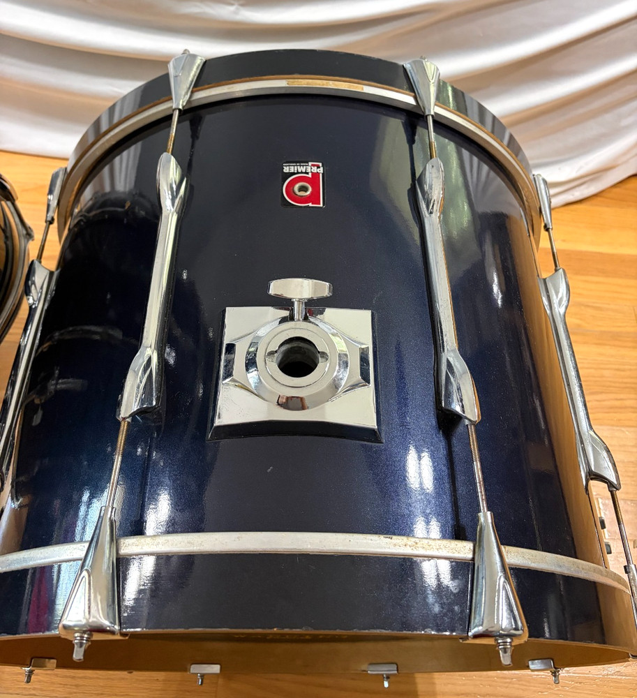 Premier 4pc Drum Set Bue XPK Very Nice Made in England