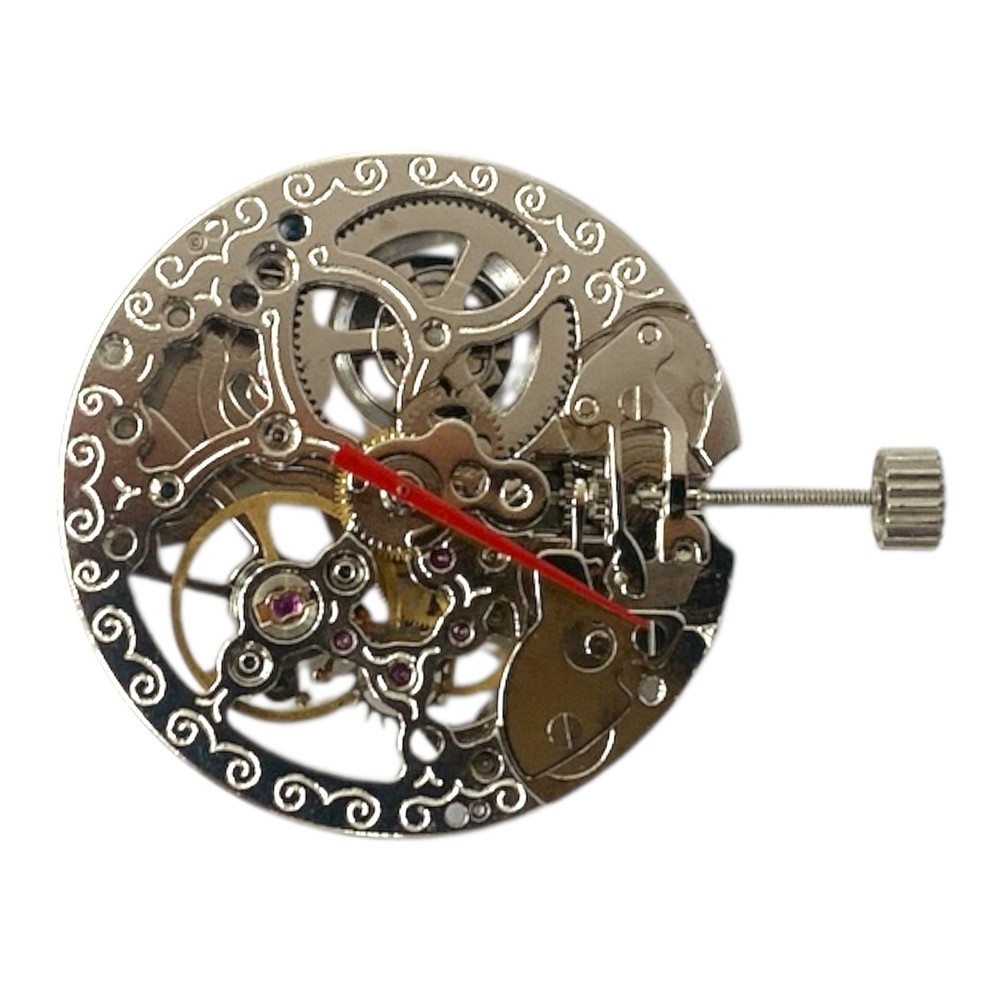 Chinese Watch Movement Automatic Skeleton Mechanical TY2807 3Hands