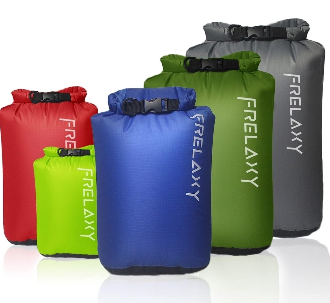 Dry Bag 5-Pack, Ultralight Dry Sack, Outdoor Bags Keep Gear Dry for Hiking