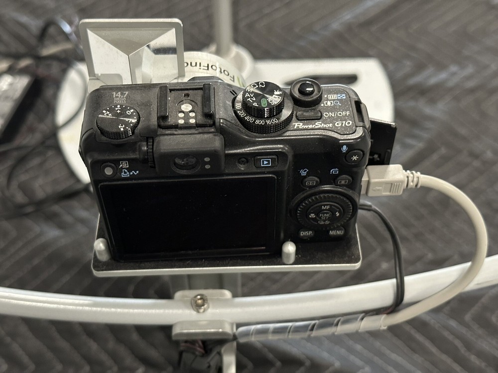 FotoFinder Mediscope Digital Imaging System Bracket + Canon G10 + Flash Splitter