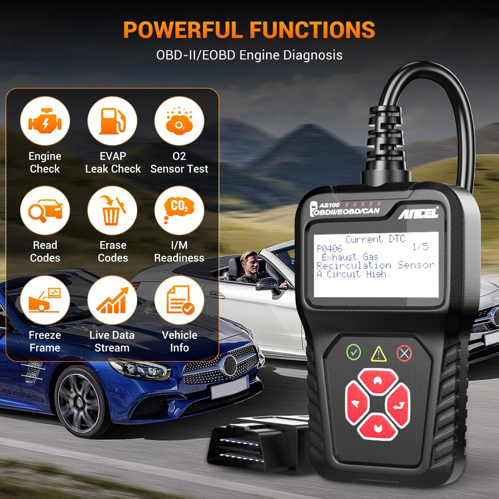 Car Diagnostic Tool Code Reader Automotive Engine Light Reset Tool Freeze Frame