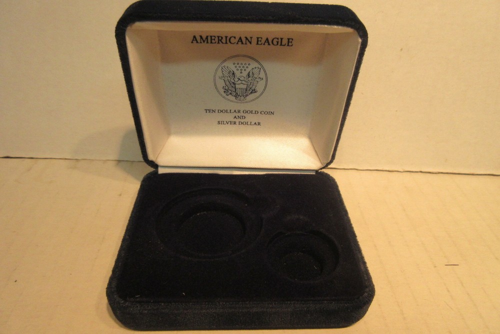 EMPTY BOX for 2003 American Eagle 10 Dollar Gold & Silver Dollar 2 Coin Set