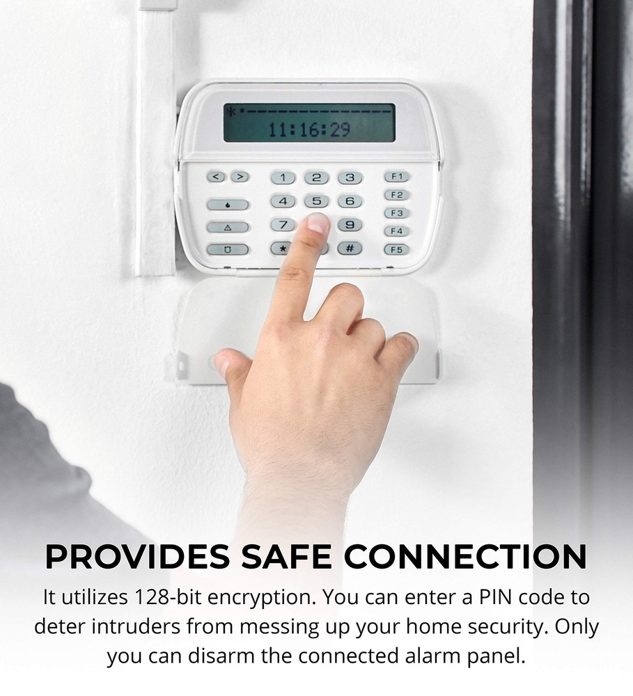 "IP Security Interface Module for DSC Honeywell Systems Compatible with Alexa"