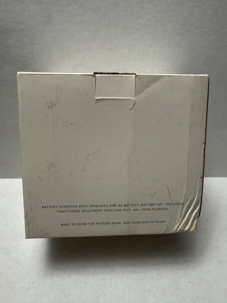 Pottery Barn SULLIVAN Table Desk Clock Tested, Works w/Box