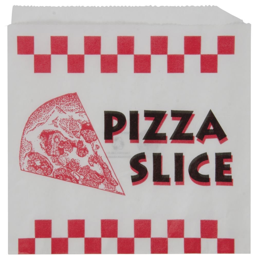 Pizza Slice Bags for Pizza Slices Paper - 8 3/8"L x 9"H 1000 Per Case