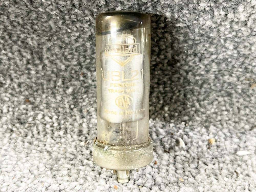 VINTAGE GLASS VALVE UBL2 MULLARD