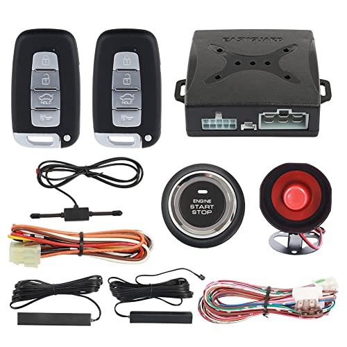 EC003N-K Car Alarm System keyless Entry pke Remote Engine Start Stop Push
