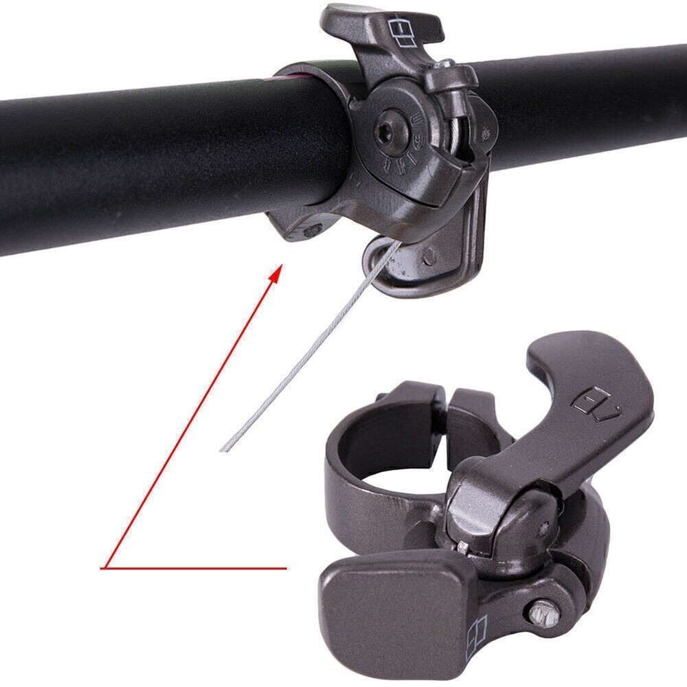 Front Fork Remote Contorl Lockout Lever w/Inner Cable Gray Bicycle Accessory co