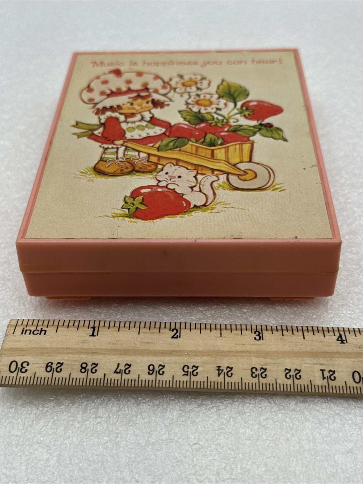 Vintage 1982 American Greetings Strawberry Shortcake Novelty AM Radio Works