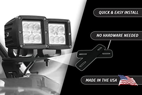 Ditch Light Bracket Extensions Pair | Compatible with Most Manufacturers