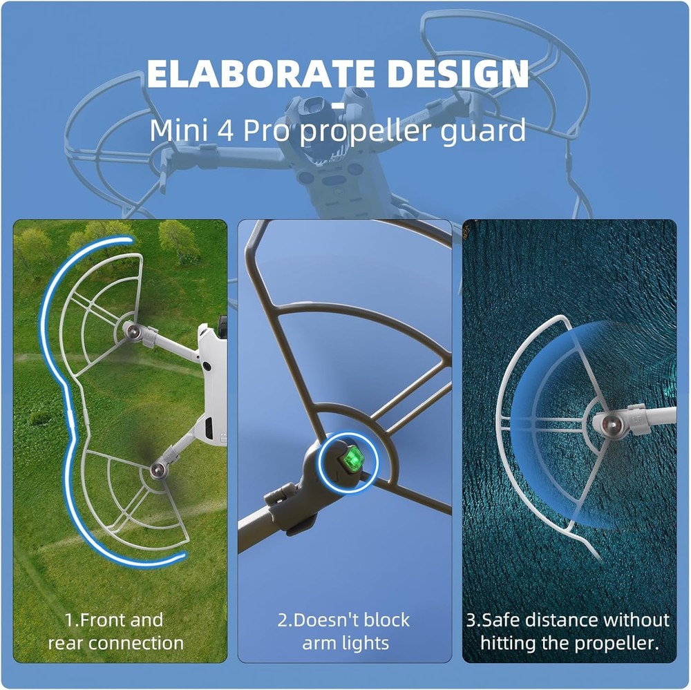 BRDRC Mini 4 Pro Propeller Guard,Quick Release Prop Protector Lightweight...