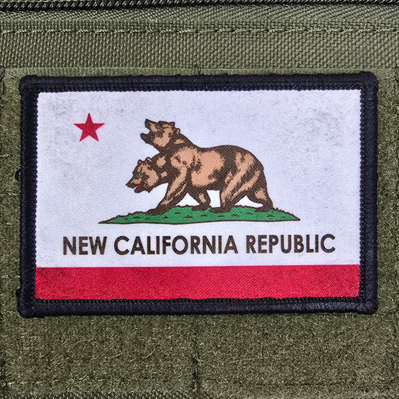 New California Republic Patch Roundel Moral Meme Tactical USA Hook & Loop 3x2