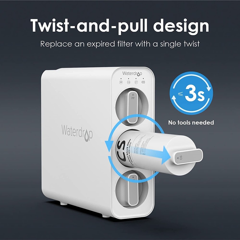 Waterdrop TSCS Under Sink Water Filter, Replacement for Waterdrop TSC system