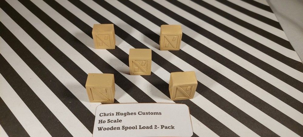 HO Scale Wooden Spool Load 2-Pack