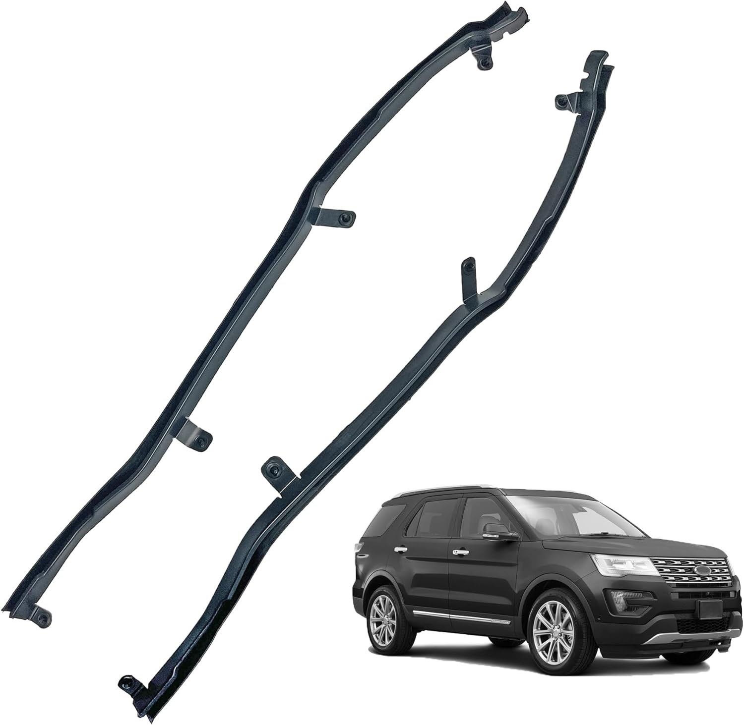 Rear Door Front Weatherstrip Seals Couple for 2011-2019 Replace BB5Z-7825324-B