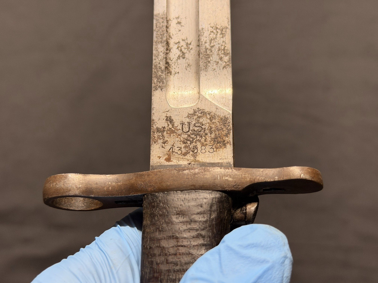 Pre- WWI WW1 US AEF Springfield Armory SA M1905 Bayonet! Dated 1910!