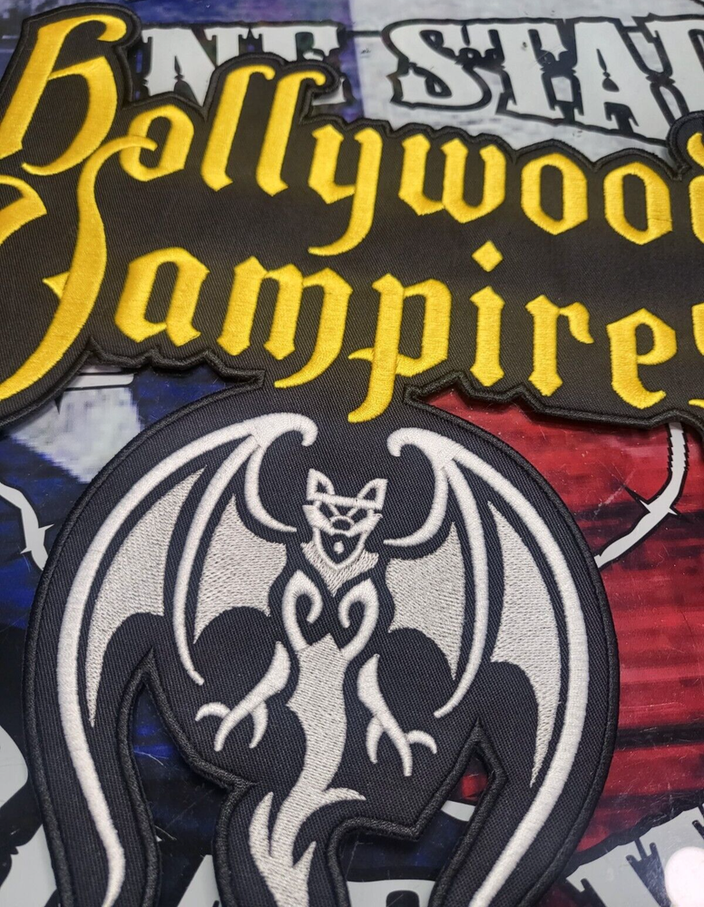 HUGE EMBROIDERED HOLLYWOOD VAMPIRES JACKET BACK PATCH (Made To Order)