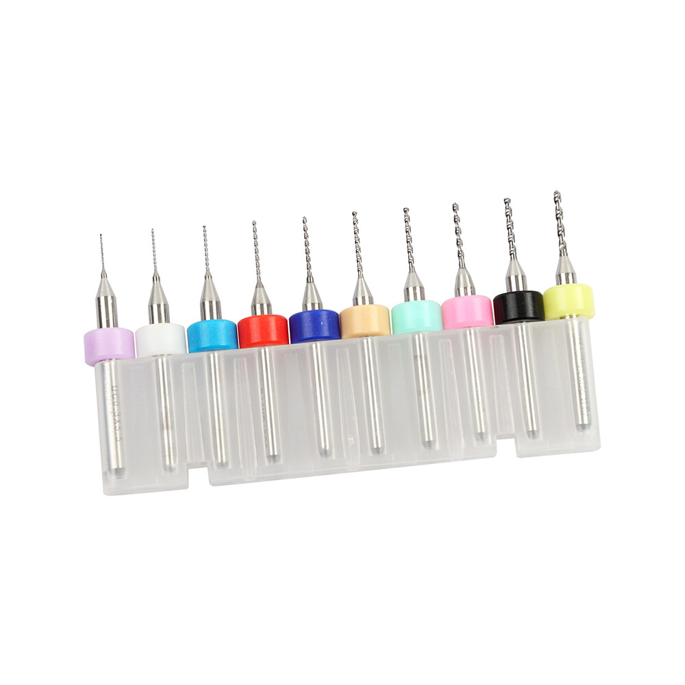 40PCS Carbide Micro Drill Bits Set 0.1-2.0mm PCB Driiling Bit for CNC Engraving