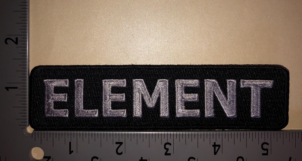 ELEMENT Embroidered Patch 1.25”x5.25” Skateboards