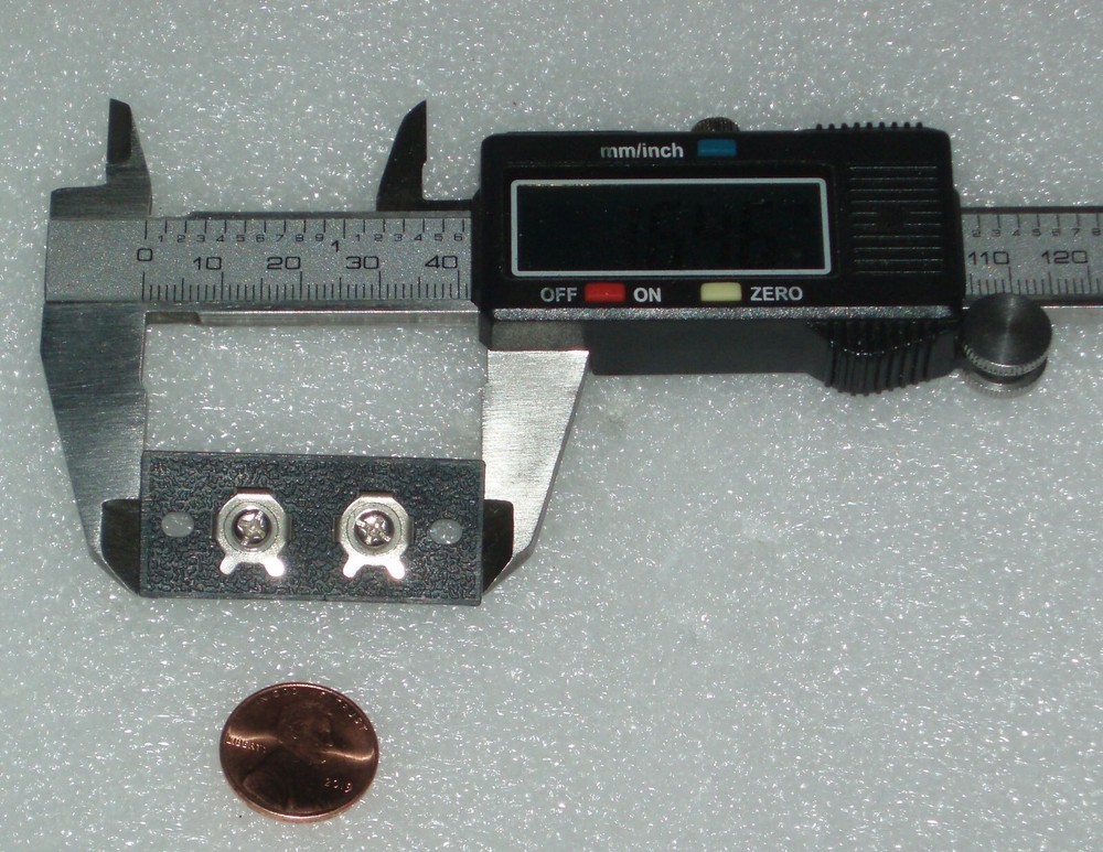 plastic 2-screw vintage terminal strip NOS