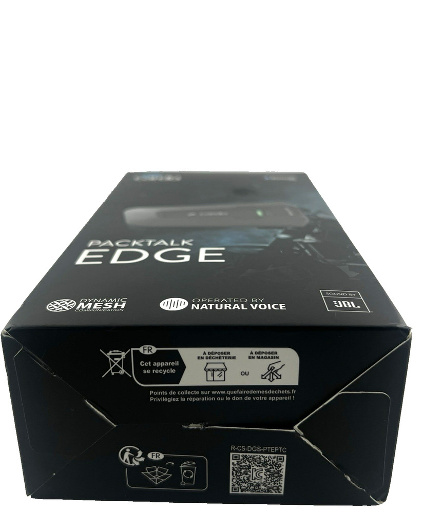 Cardo PACKTALK Edge Motorcycle Bluetooth Intercom Helmet Headset Single