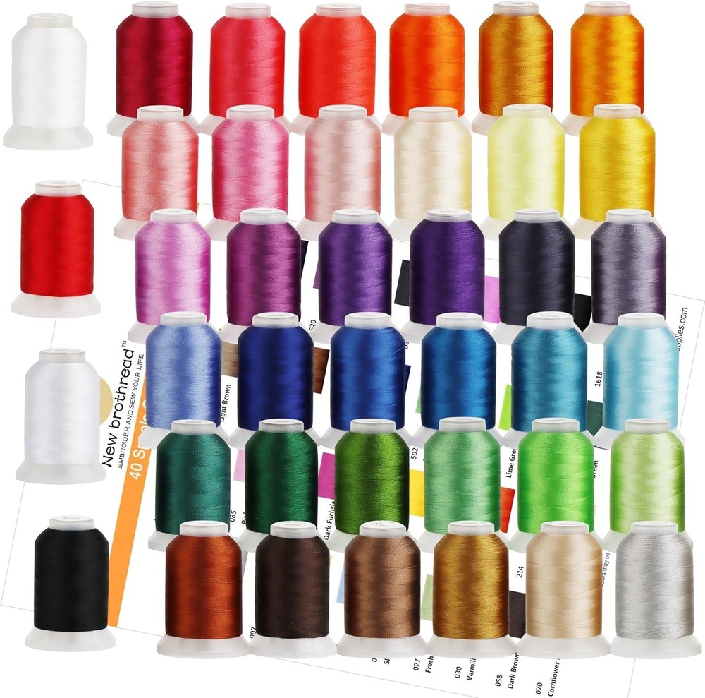 Vibrant Polyester Embroidery Thread Collection