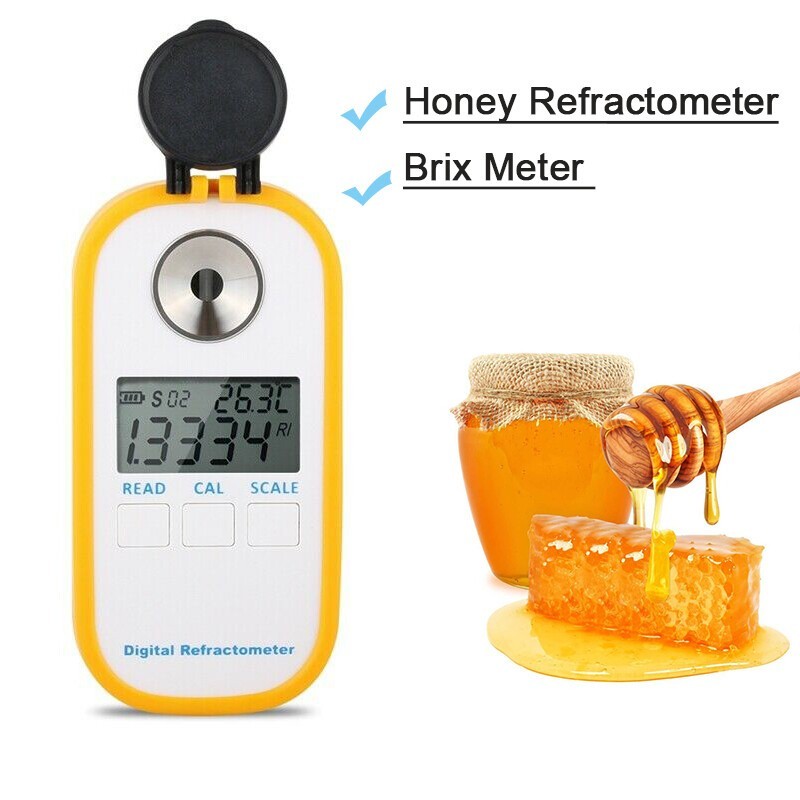 Digital Honey Sugar Brix Meter Refractometer Tester Measurement Range 0-90%