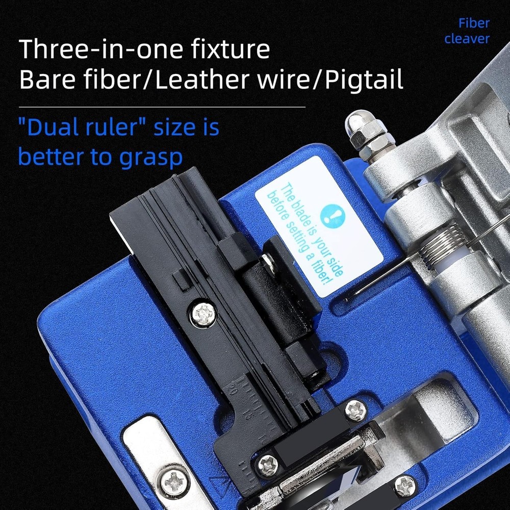 FTTH Optical Fiber Tool Kit with High-Precision Cleaver & Cold Connection Fea...