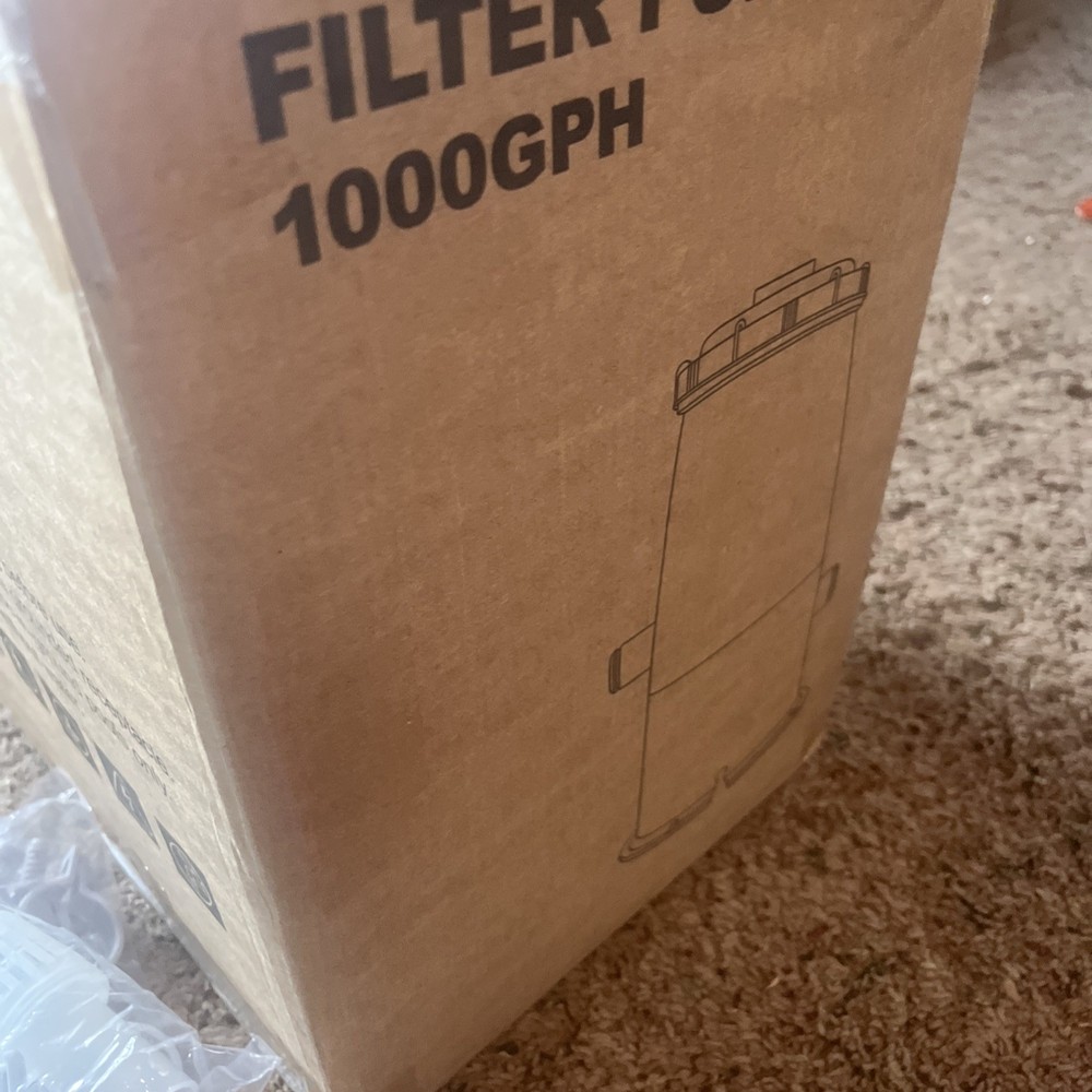 KimFilter 1000 GPH Above Ground Pool Filter Pump Blue LED Light NO FILTER