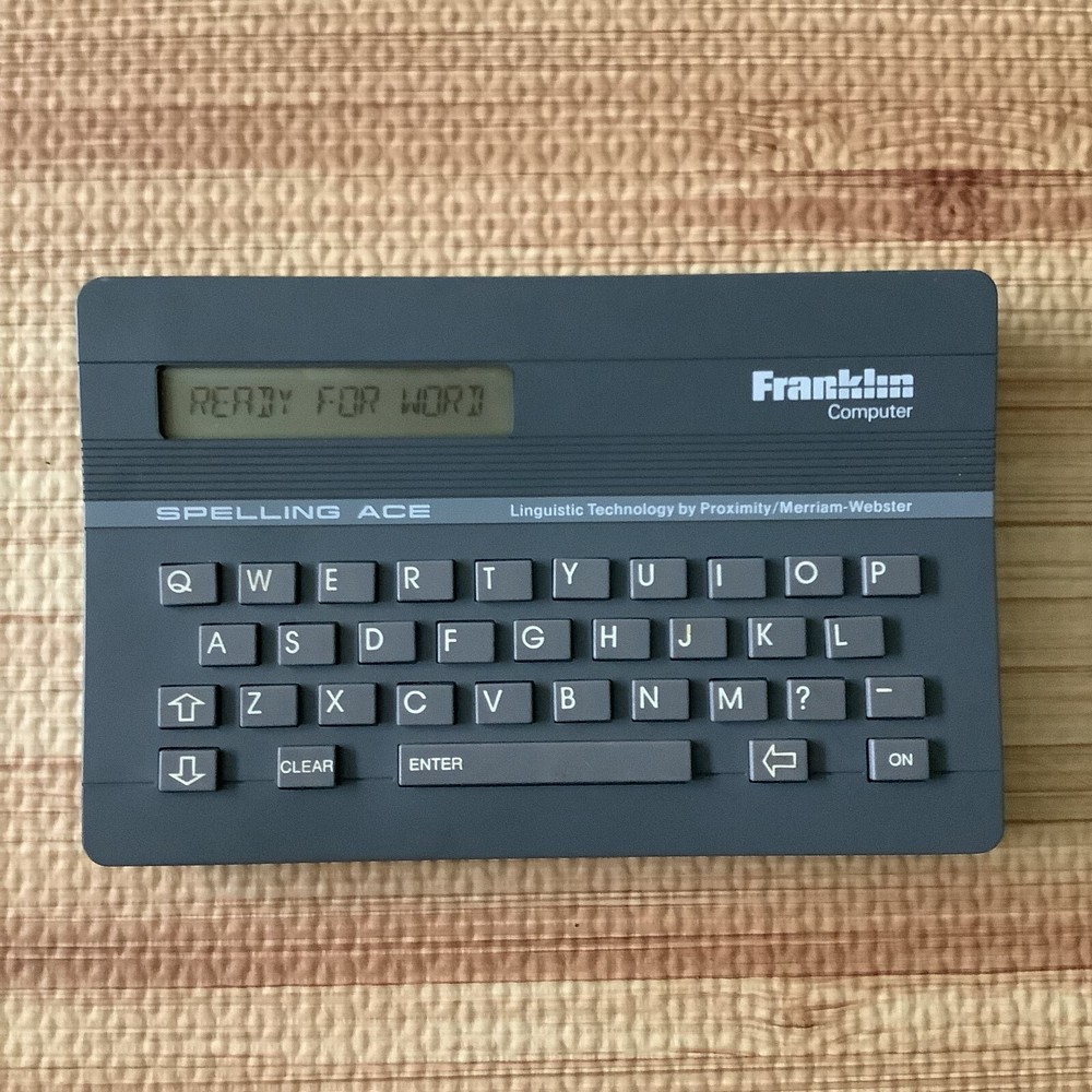 Franklin Computer Spelling Ace English Spell Checker Tested Works