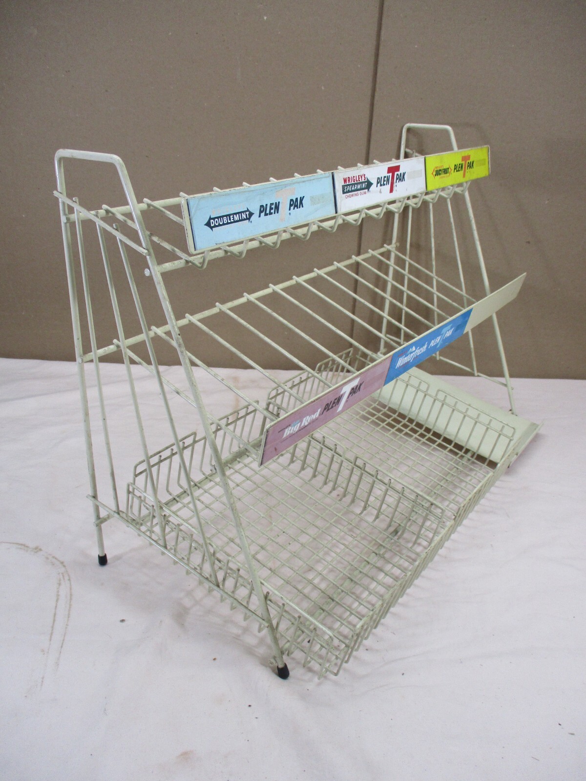 Vintage Gum & Candy Gas Station Country Store Display Wire Rack Wrigley's Brand