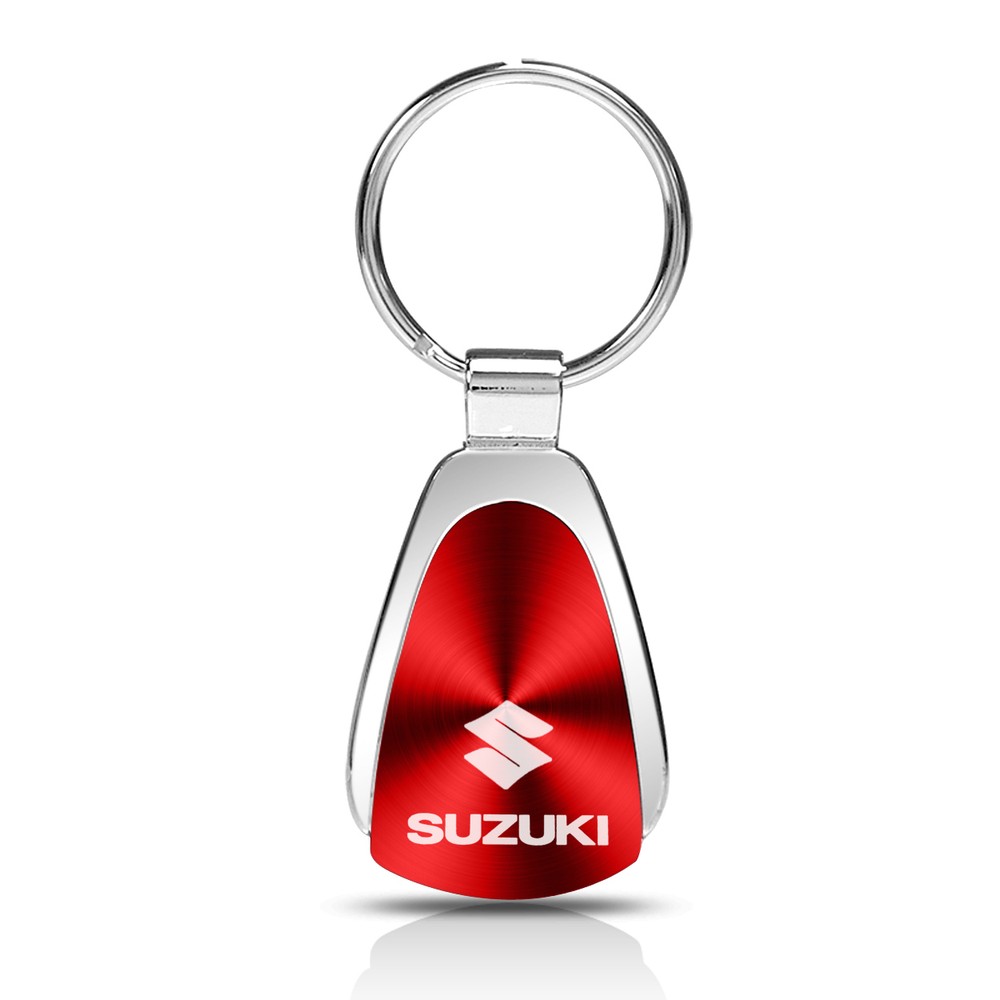 Suzuki Red Tear Drop Key Chain