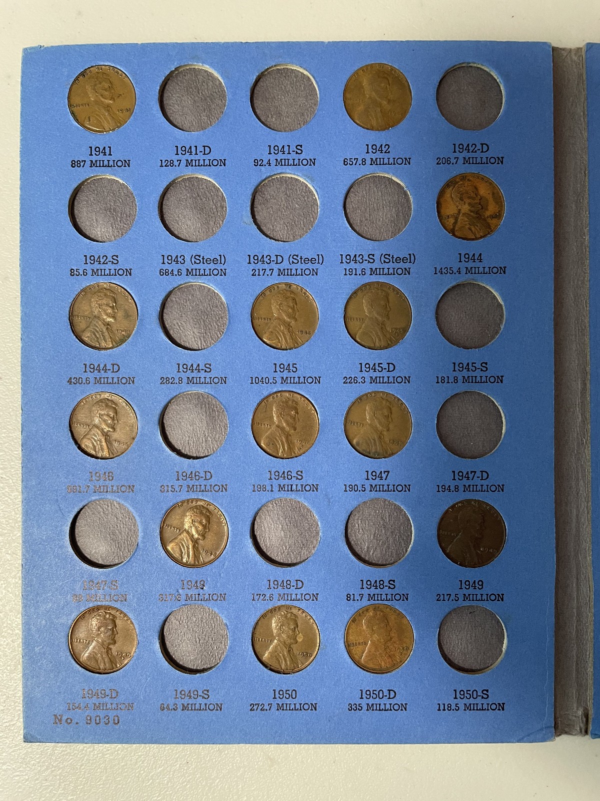 Lincoln Head Cent Collection 1909-1940 & 1941-1974 (70 COINS)