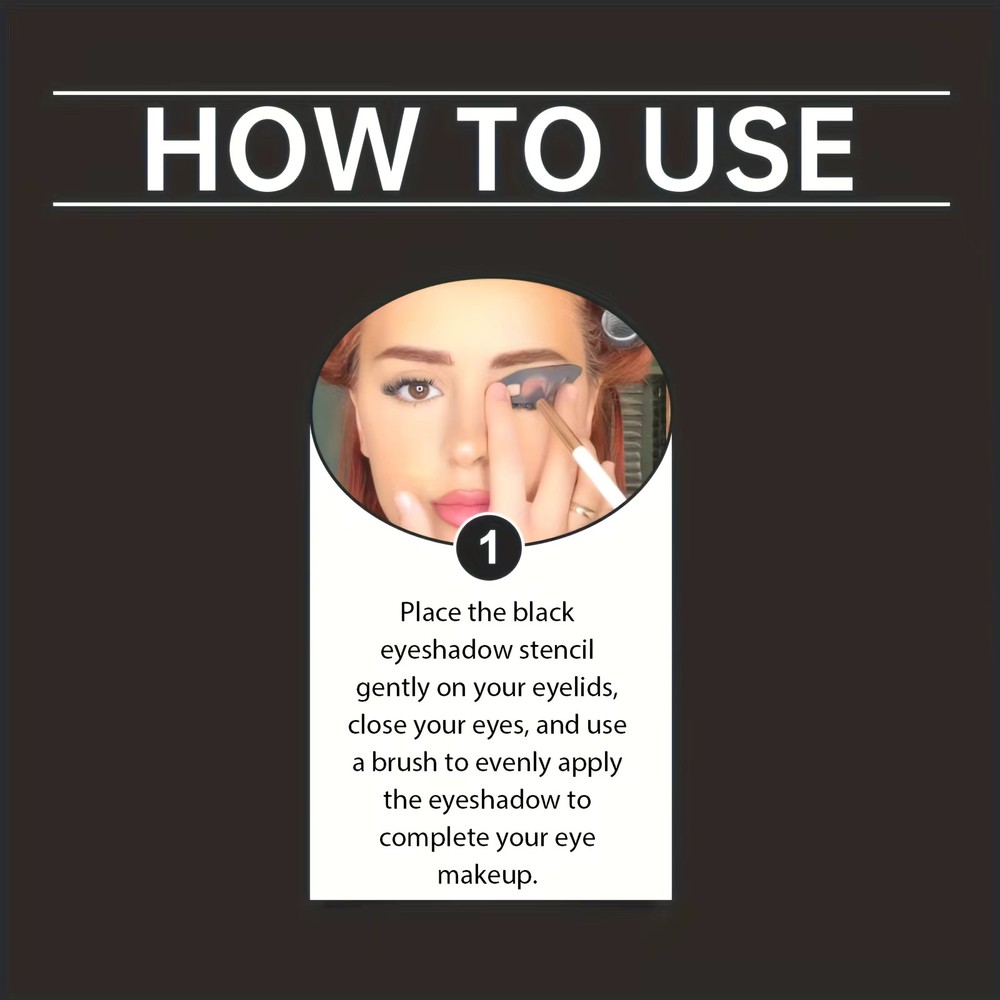 Eye Makeup Assistant - 2 Special Eyeshadow Brushes, Eyeshadow Tools, Quick