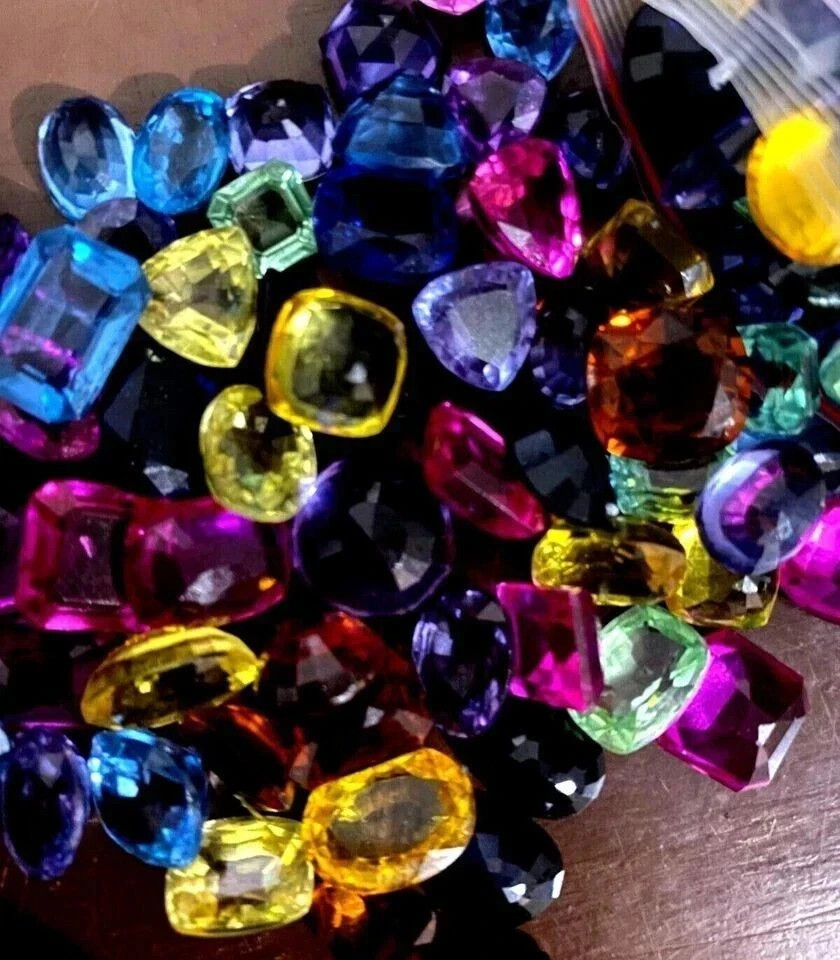 Natural 250 Ct Sapphire Mix Color Mix Cut Certified Loose Gemstone Lot