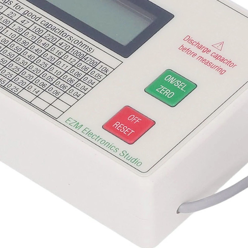 New ABS Handheld ESR DCR Capacitor Tester High Accuracy Capacitance Meter