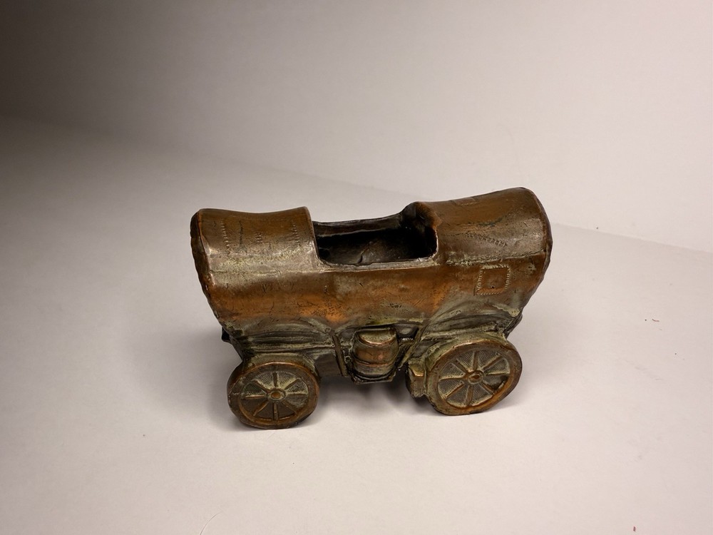 Vintage 3” Covered Wagon Made Off Copper