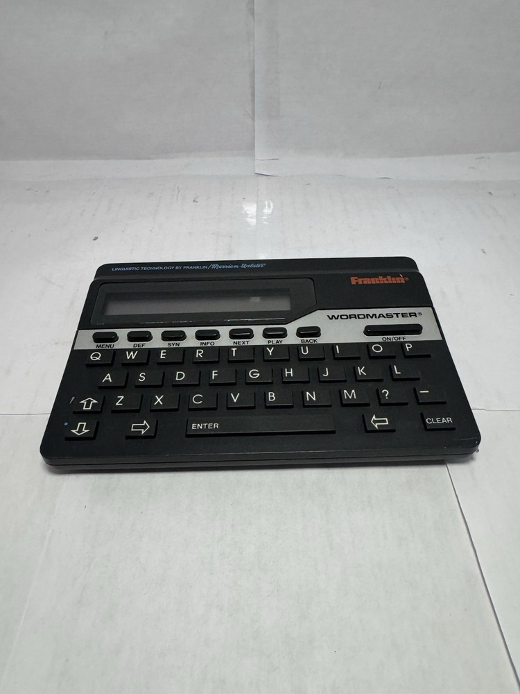 Franklin WordMaster Electronic Dictionary Merriam Webster Handheld Tested Works