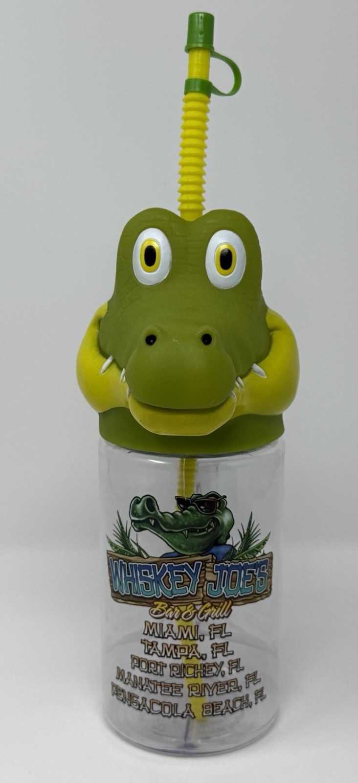Whiskey Joe’s Bar and Grill Florida Souvenir Drinking Cup Alligator Crocodile