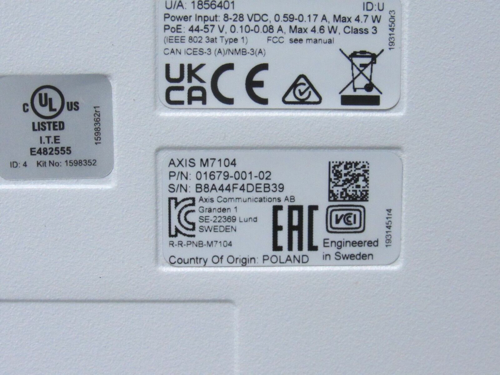 (Used) Axis M7104 Video Encoder 01679-001 [CTSL]