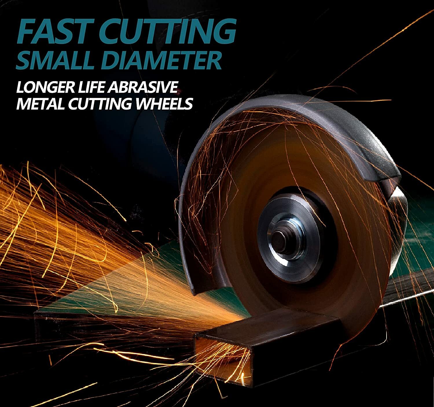 25PCS 3 inch Cut Off Wheels 3/8" Arbor Metal Cutting Disc Die Grinder Blade Tool