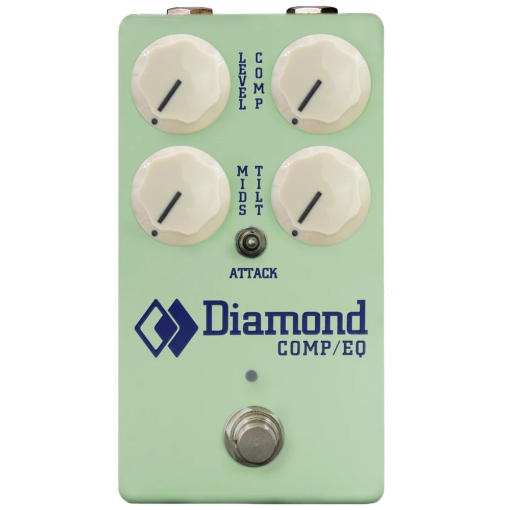 Diamond Comp/EQ Compressor Effects Pedal, Surf Green