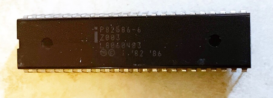 Intel P82586-6 Ethernet Lan Coprocessor  - NOS