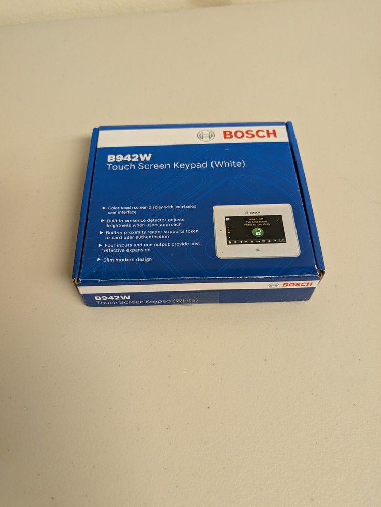 Bosch B942W Touch Screen Keypad - White
