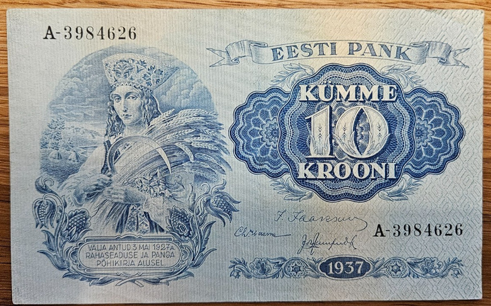 Estonia 10 krooni 1937