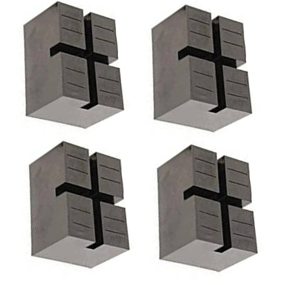 4Pcs Pinch-Weld Blocks Jack Bracket Pad Slotted Frame Guide Rail Clamp Universal