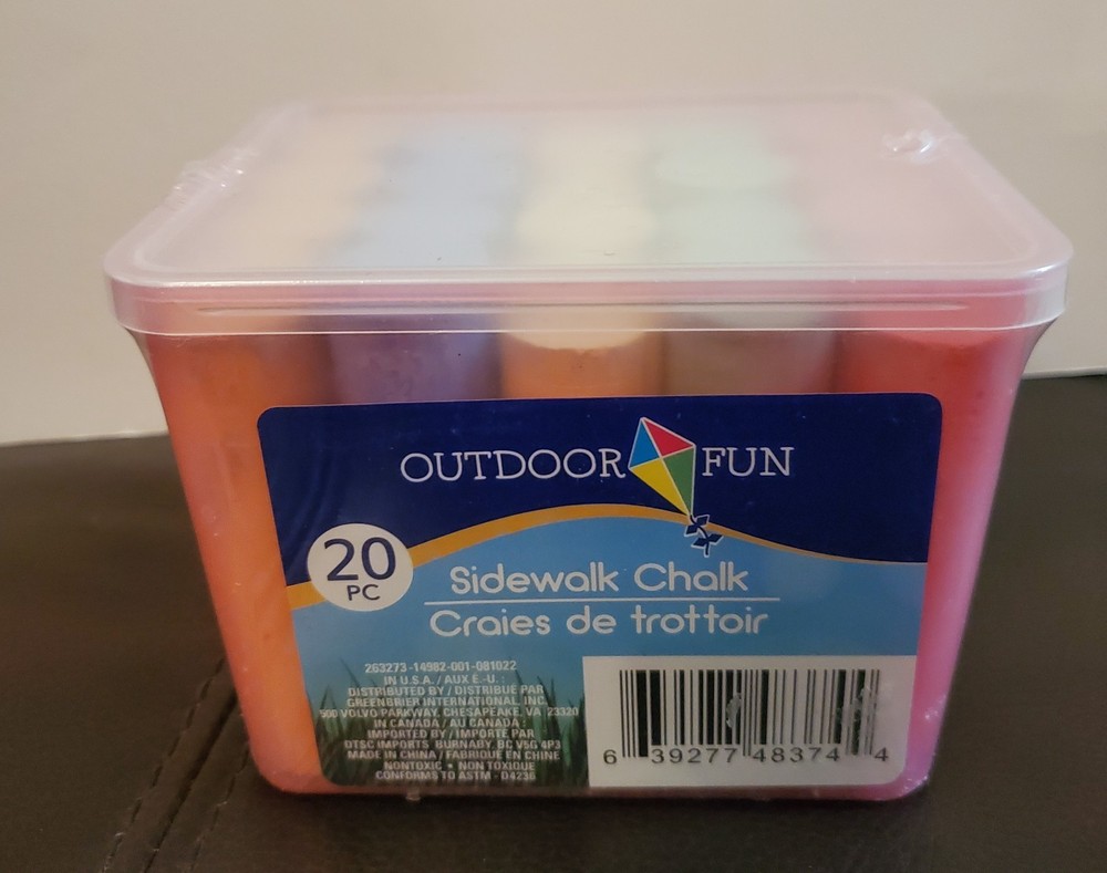 Outdoor Fun Sidewalk Chalk 20pc