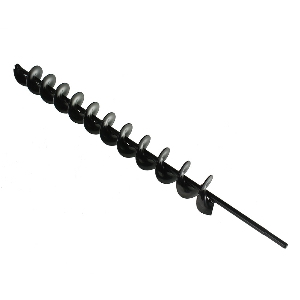 Earth Auger Drill Bit 2 x 24 Black Garden Post Hole Digger