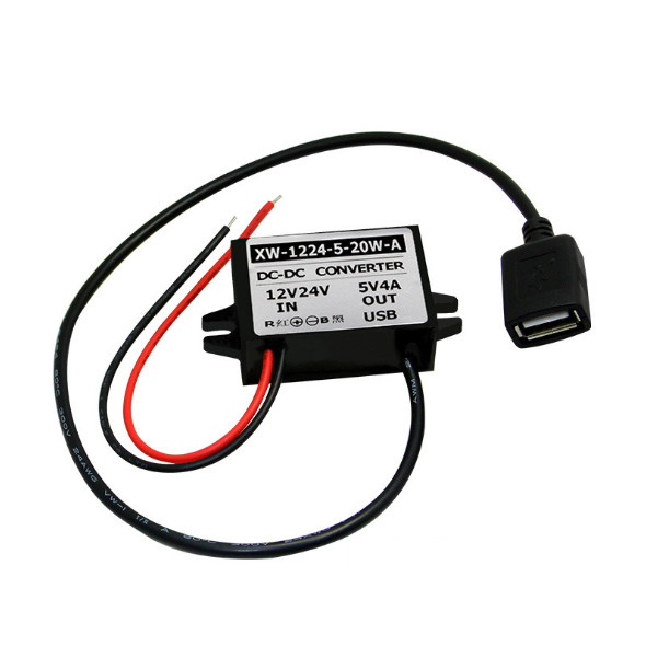 USB DC/DC Converter Regulator 12V24V Stepdown 5V 2A Car Power Supply Module