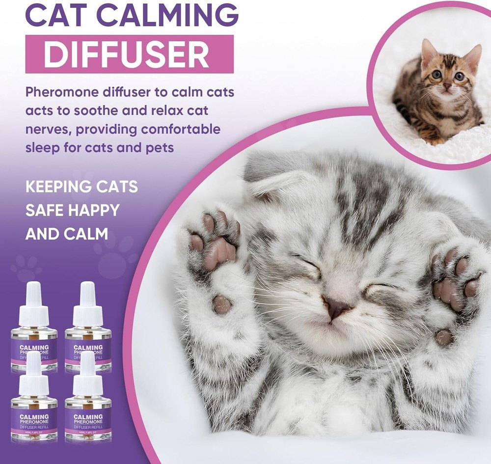 Cat Calming Pheromone Plug In Diffuser Kit Effectively Relieve Anxiety Stress